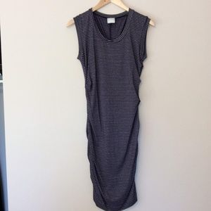 {Nicole Miller} Black, Silver, and Purple Stripp